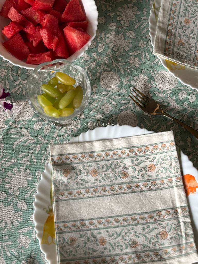 block print table cover