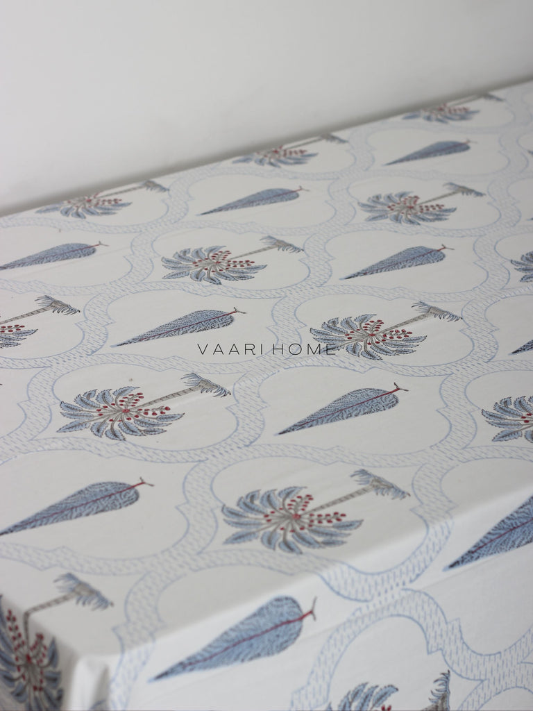Palm Cypress print table cover